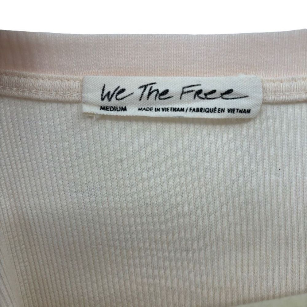 Free‎ People We The Free Feelin It Pink Slouchy Patchwork Long Sleeve Top Medium - Picture 2 of 11